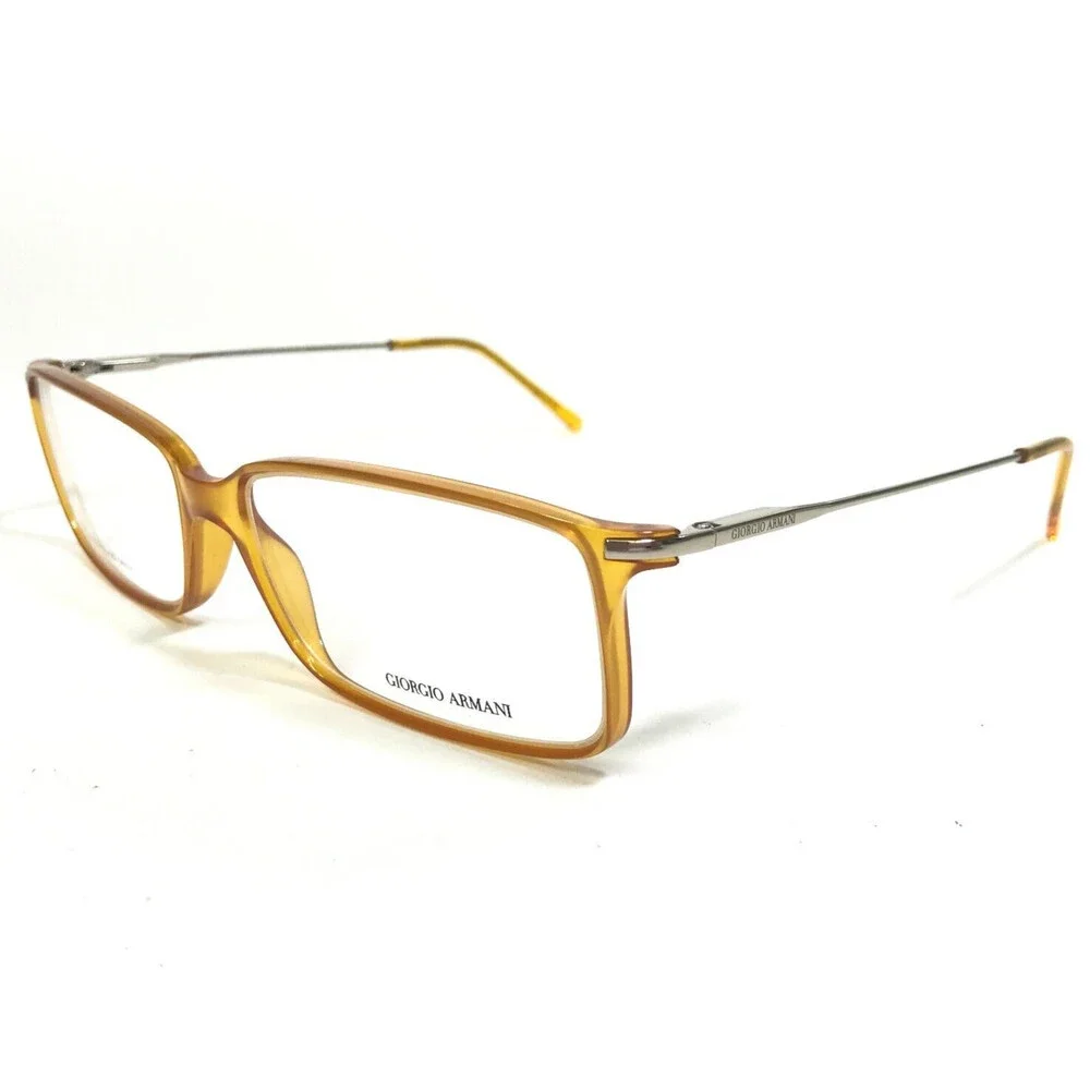 Giorgio Armani Eyeglasses Frames GA 636 247 Clear Yellow Gold Silver 56-16-140